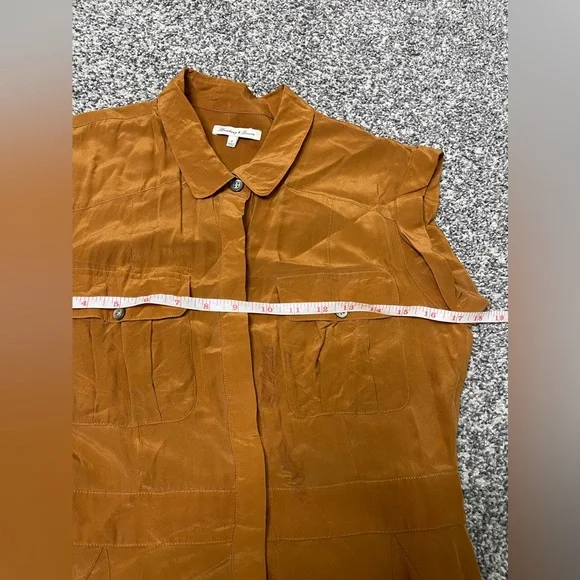 Broadway and Broome Madewell silk Midi Fit & Flare Dress 4 Career Minimalist - Picture 10 of 12